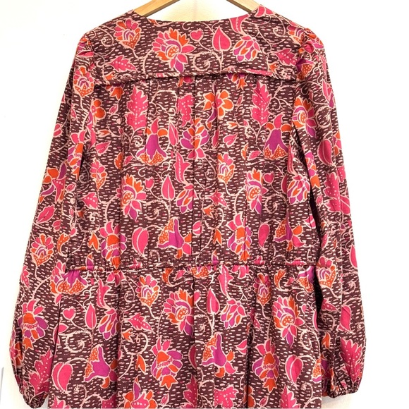 Summersalt Countryside Poplin Button Down Midi Dress Vineyard Blooms Pinot 2X - Picture 9 of 16